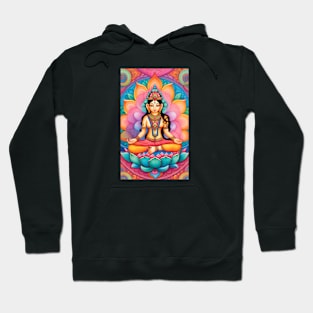 Lakshmi sitting on a lotus flower Hoodie